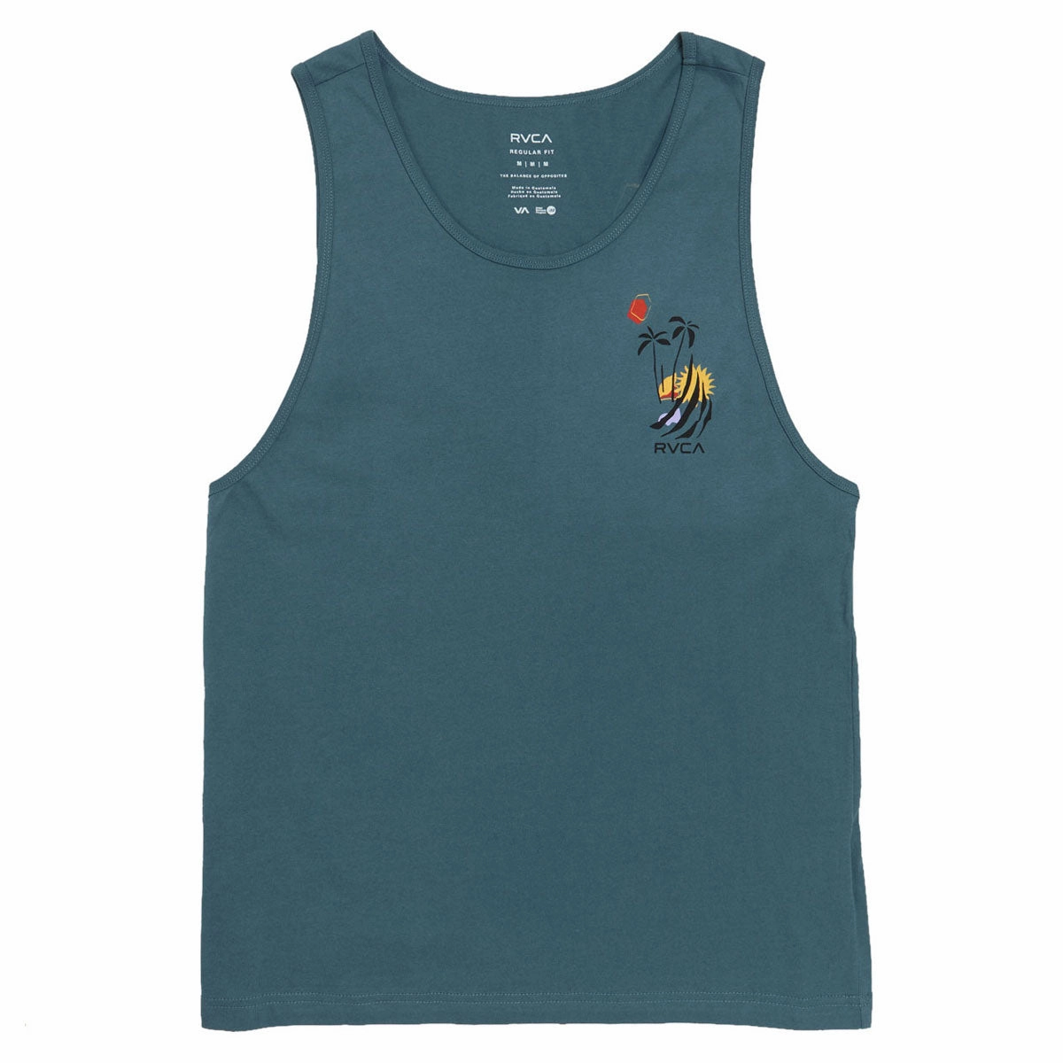 Sporty mix RVCA Cutship Tank Top - Duck Blue
