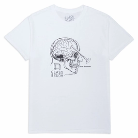 Collared formality Glass House Lobotomy T-Shirt - White