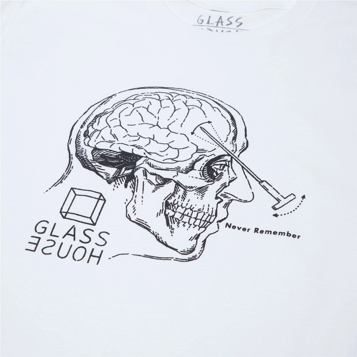 Glass House Lobotomy T-Shirt - White Soft Touch