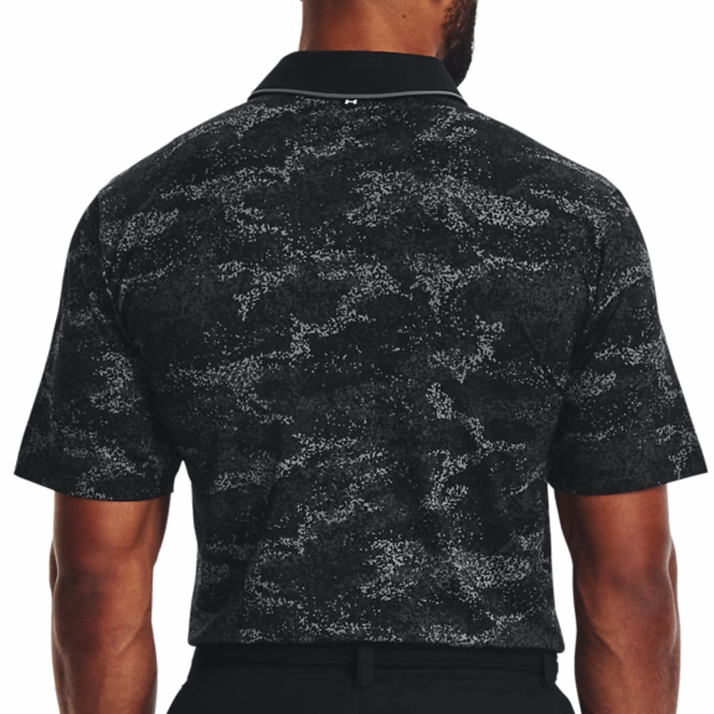 NonRestrictive Cut Essential Comfort Under Armour Iso-Chill Edge Polo Shirt - Black/Pitch Grey