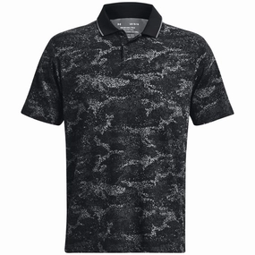 Under Armour Iso-Chill Edge Polo Shirt - Black/Pitch Grey Fun Prints