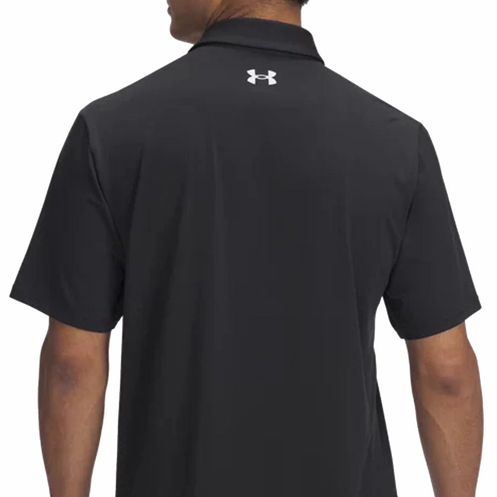 Under Armour Playoff 3.0 Stripe Polo Shirt - Black/Summit White/White Matte Look Simple Yet Cozy