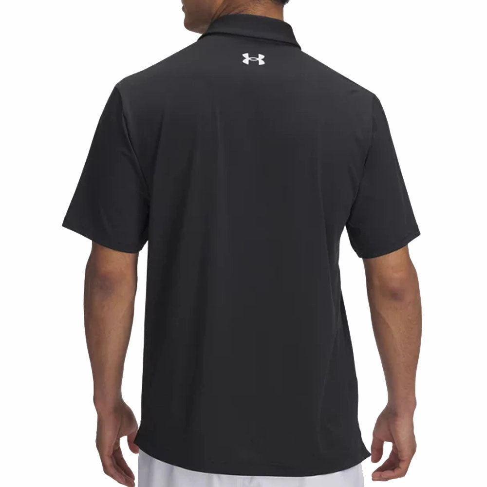 Under Armour Playoff 3.0 Stripe Polo Shirt - Black/Summit White/White Trendy Casual Wear