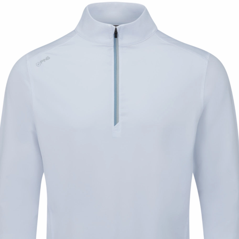 duck cloth Ping Latham 1/2 Zip Pullover - White