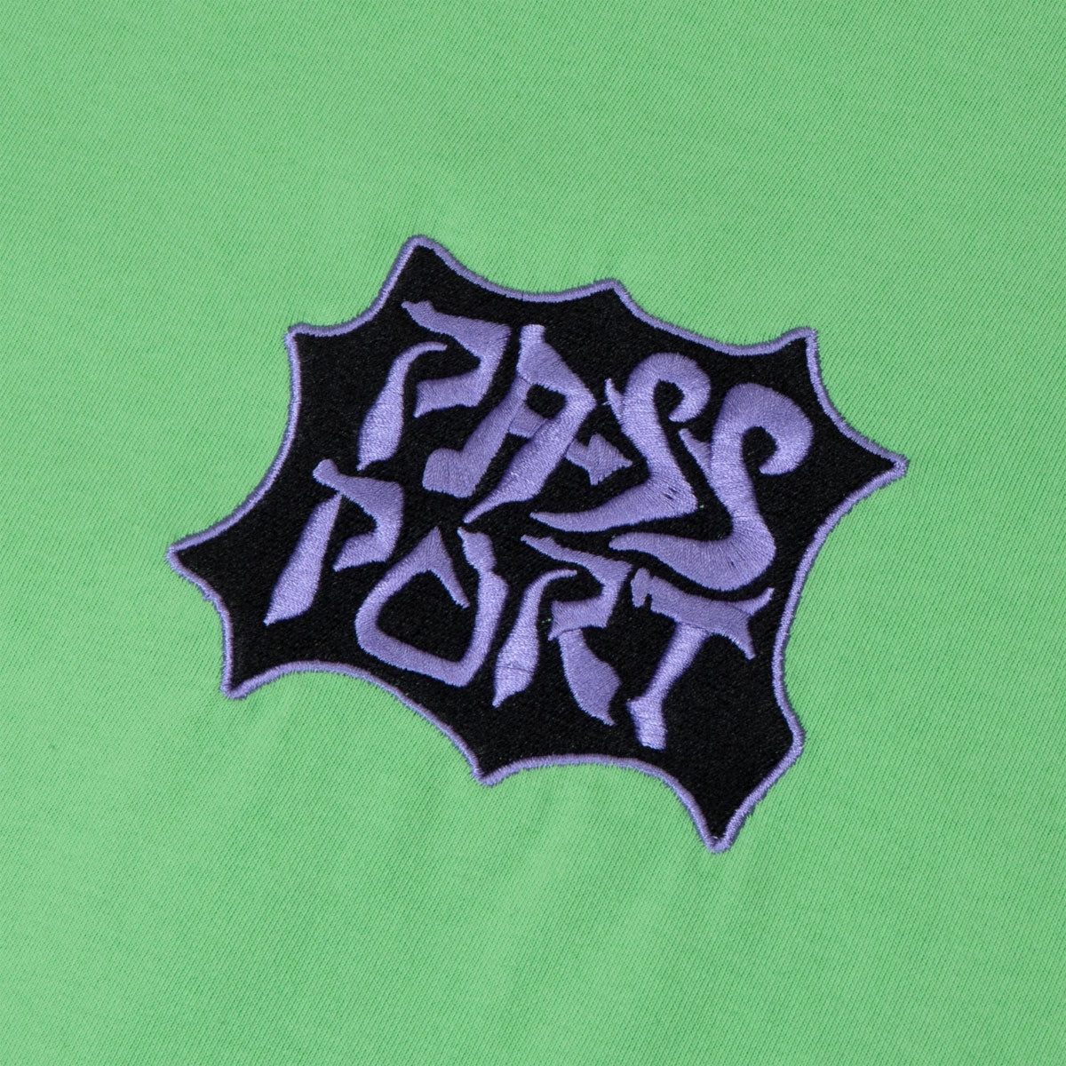 Passport Glyph T-Shirt - Slime Casual Outfit