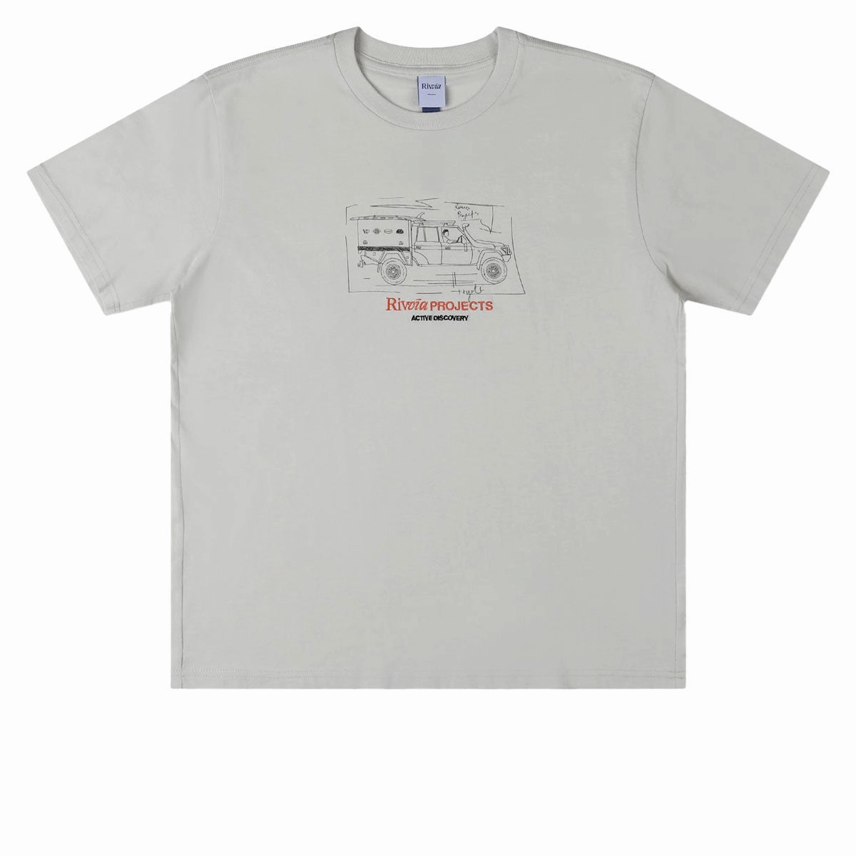 High-End Quality Unisex Fit Rivvia Off Road T-Shirt - Off White