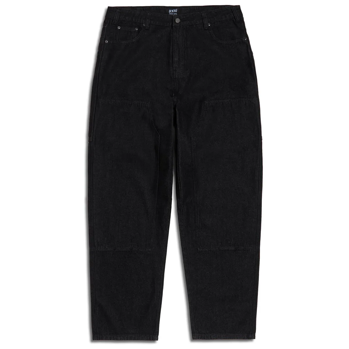 All-Purpose Wear CCS 4x4 Reinforced Baggy Taper Denim Jeans - Black