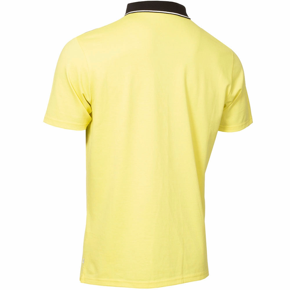 Trendy Comfort Flexible Weave Calvin Klein Blackwater Polo Shirt - Acid Yellow
