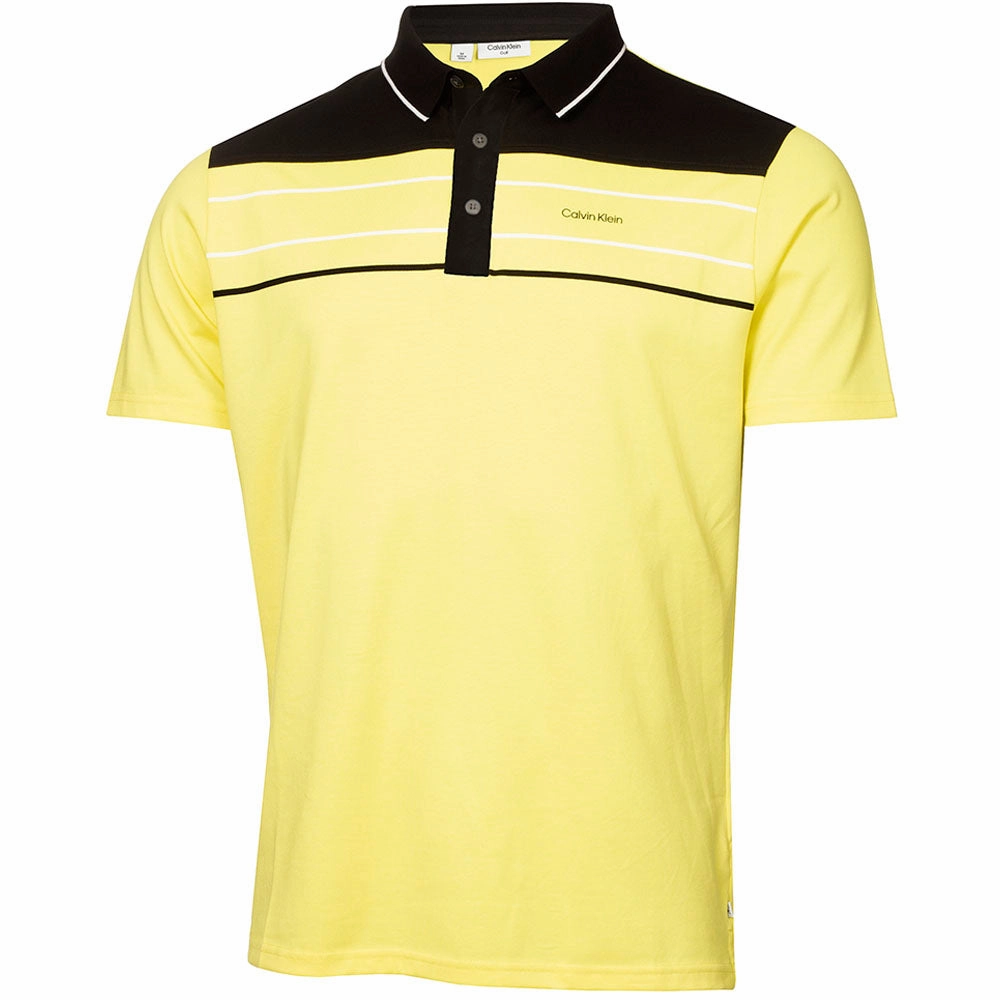 Calvin Klein Blackwater Polo Shirt - Acid Yellow Anti Bacterial Treatment