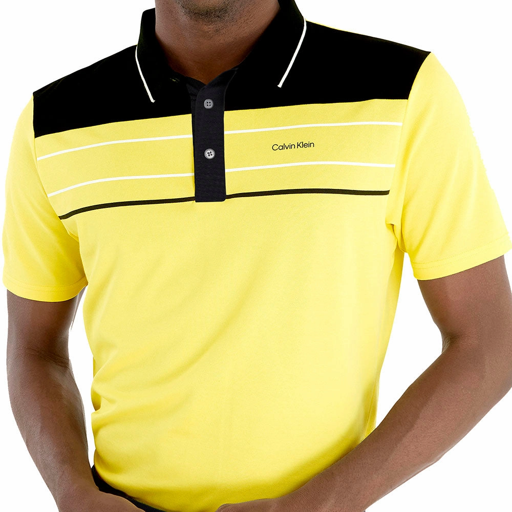 Calvin Klein Blackwater Polo Shirt - Acid Yellow Everyday Style Loose Fit