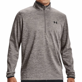product mesh lining breathability Eco-friendly Under Armour Fleece 1/2 Zip Pullover - Concrete/Black