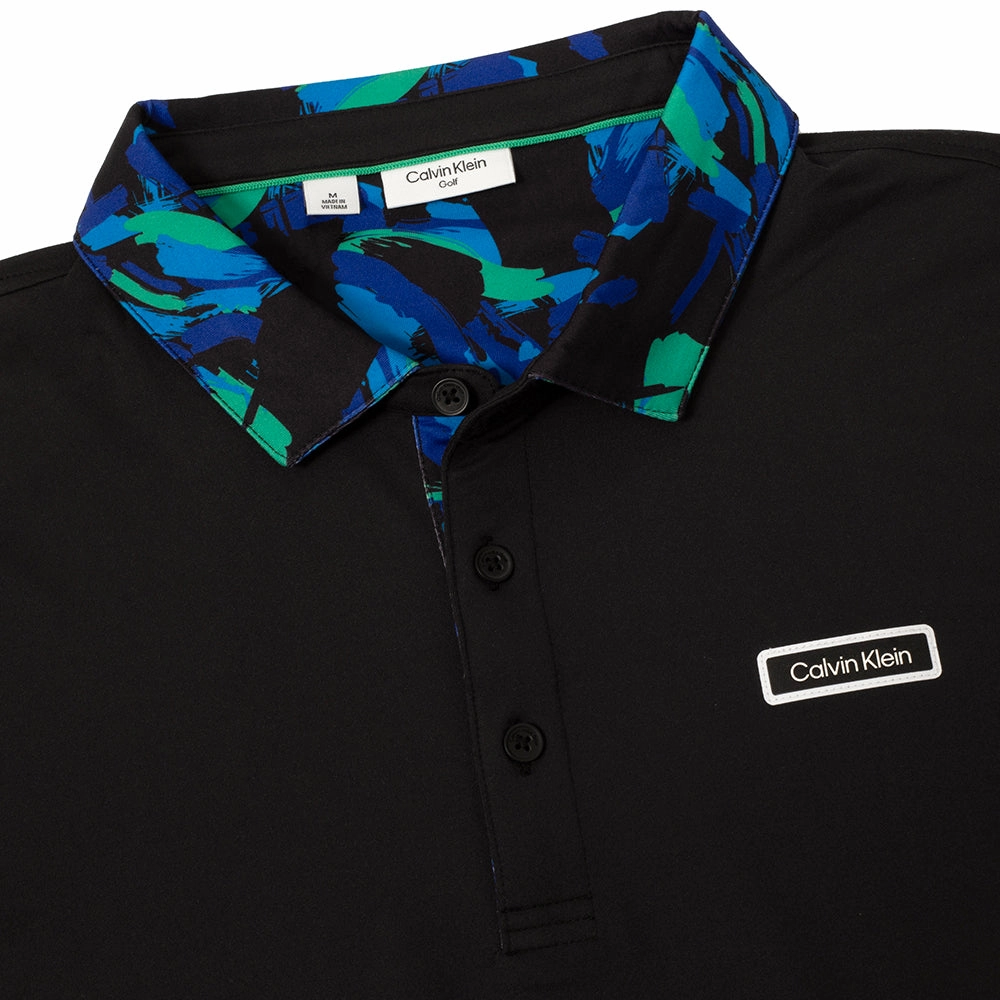 Calvin Klein Seabury Polo Shirt - Black Recycled Polyester