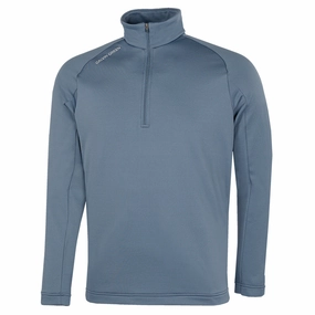 Galvin Green Drake 1/4 Zip Pullover - Moonlight Blue goes with sneakers product lanyard visibility