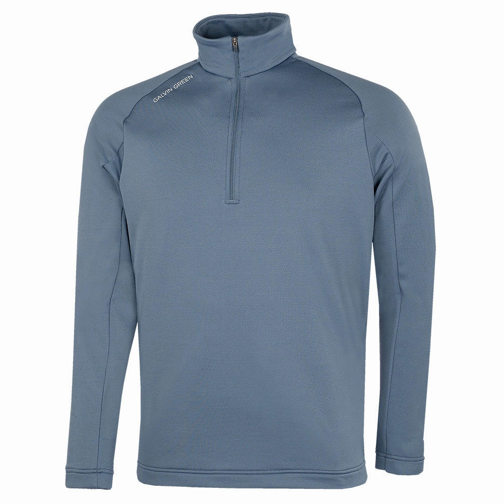 Galvin Green Drake 1/4 Zip Pullover - Moonlight Blue goes with sneakers product lanyard visibility