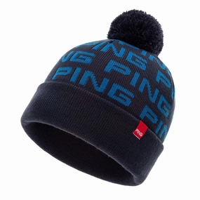 Ping Logo Bobble Hat - Navy/Blue Bridal Look