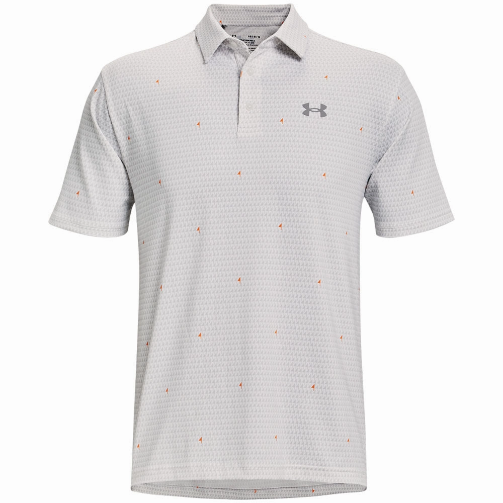 Under Armour Playoff Polo Shirt 2.0 - White/Grey/Orange Unisex Light Style