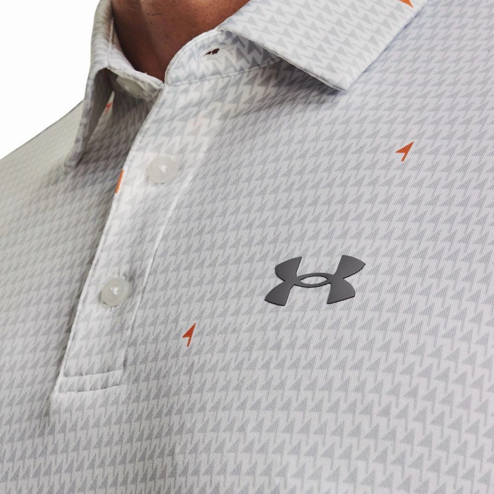 Relaxed Everyday Wear Under Armour Playoff Polo Shirt 2.0 - White/Grey/Orange