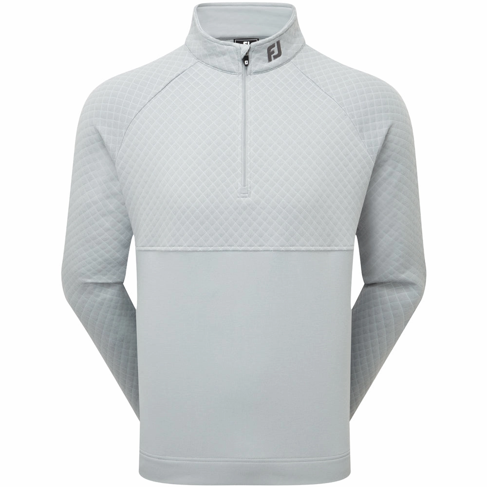 Cool Comfort FootJoy Jacquard Thermal 1/4 Zip Chillout - Grey