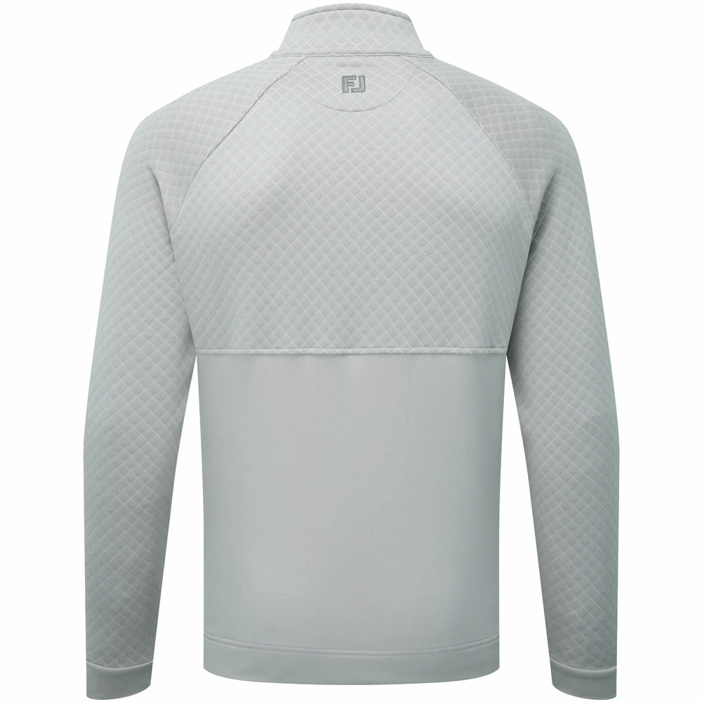 dancing suitable product marbled pattern FootJoy Jacquard Thermal 1/4 Zip Chillout - Grey