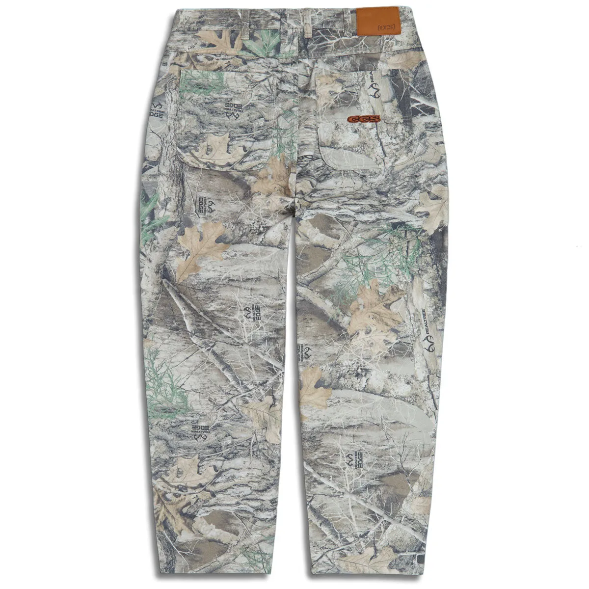 Stretchable Waist CCS Baggy Taper Denim Jeans - Realtree Faded Edge