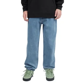 CCS Youth Baggy Taper Denim Jeans - Medium Blue Flexible Durability Stretchable Wear