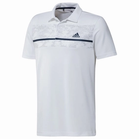adidas Chest Print Polo Shirt - White Layering Fashion