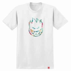 Spitfire Floral Bighead T-Shirt - White/Multi Color Abstract mystery