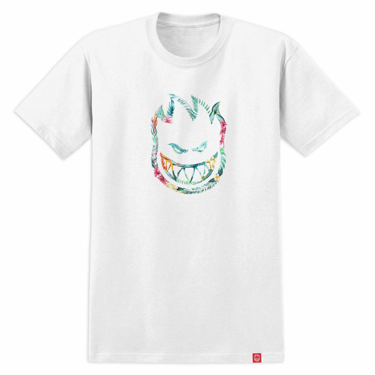 LongLastingColor Spitfire Floral Bighead T-Shirt - White/Multi Color