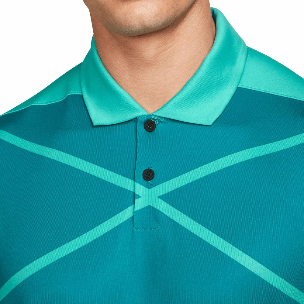 Anti Static Finish Essential Fit Nike Dri-FIT Vapor Polo Shirt - Washed Teal/Black