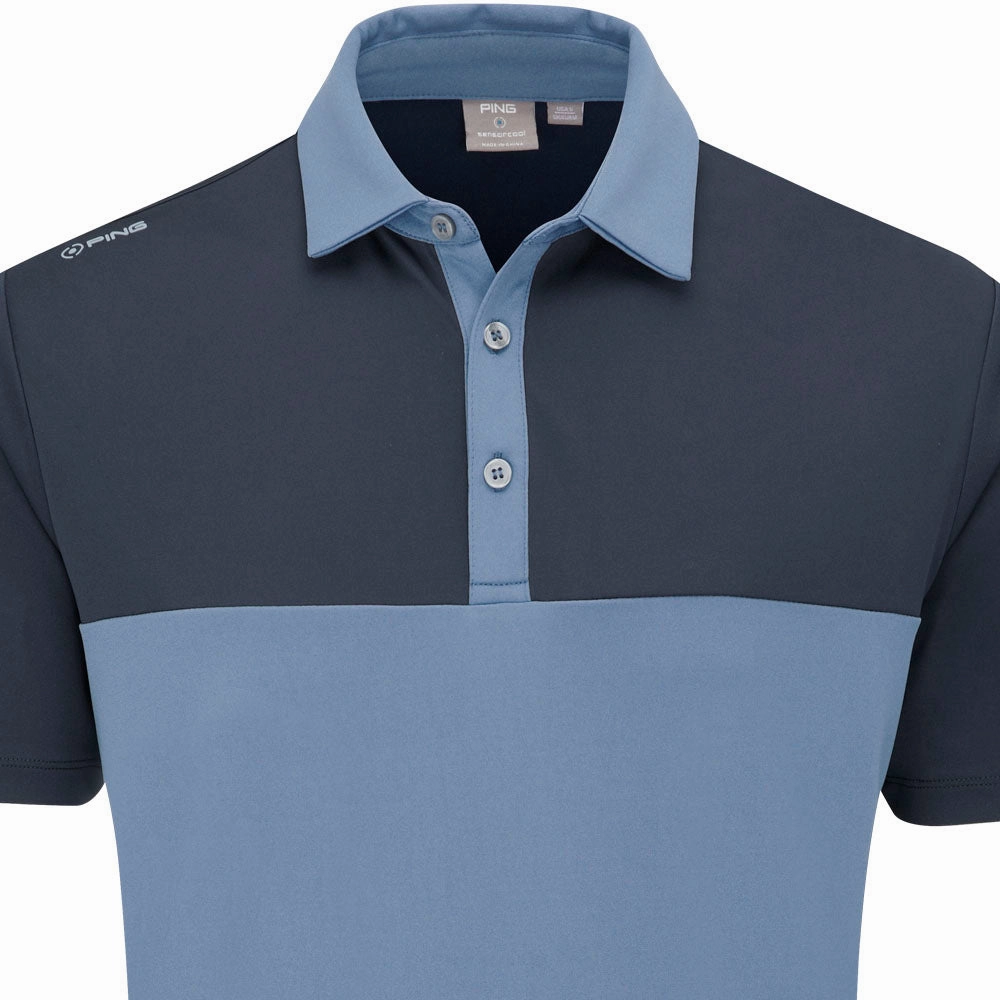 Ping Bodi Polo Shirt - Coronet Blue/Navy Minimal Comfort