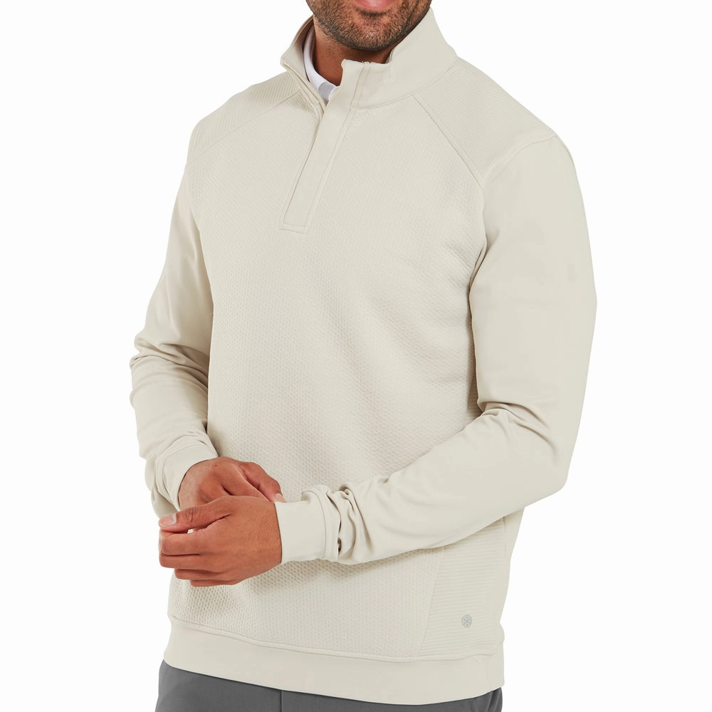 FootJoy Thermoseries Ottoman Midlayer - Stone Slim Silhouette Layer Active