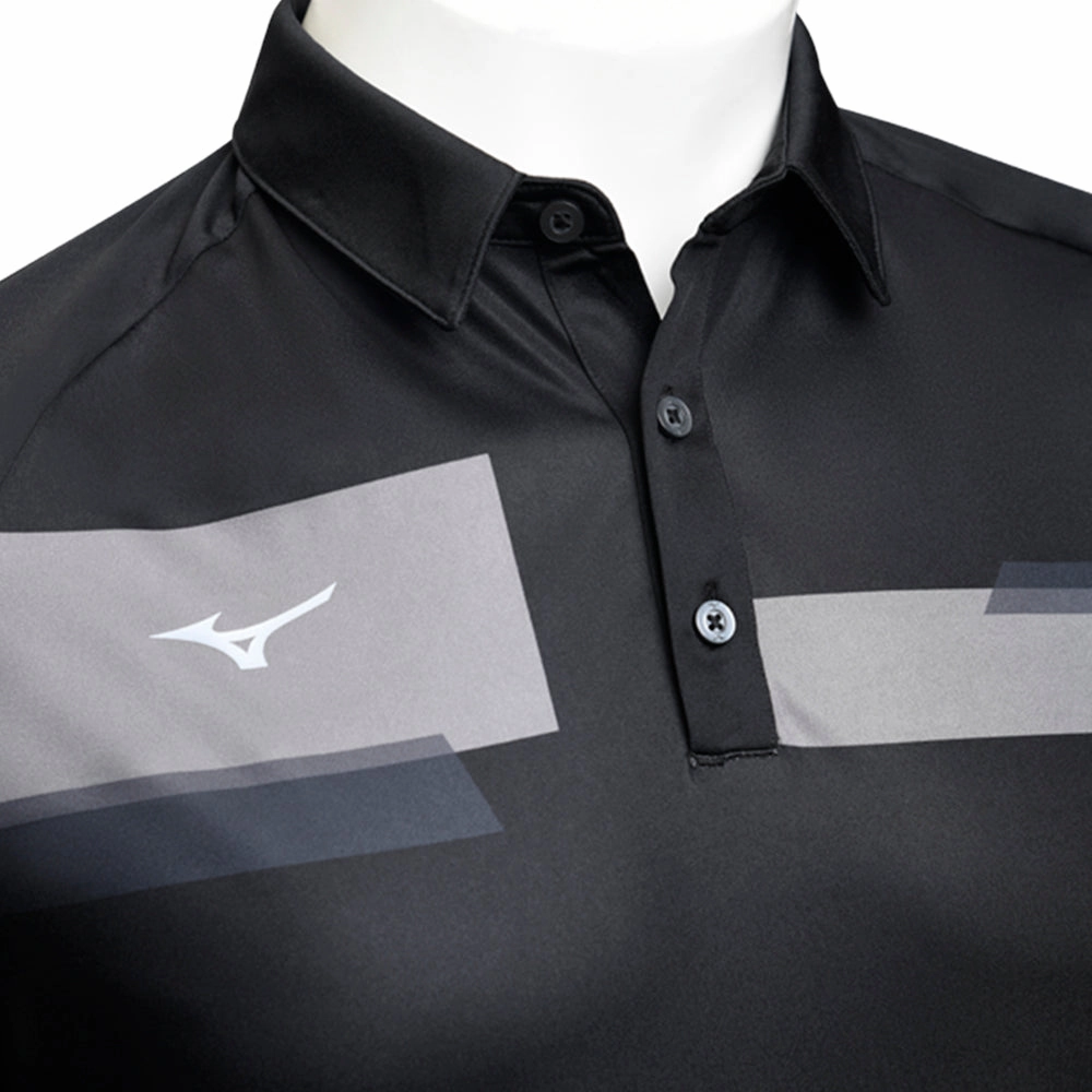 Mizuno Interlock Polo Shirt - Black Street Smart