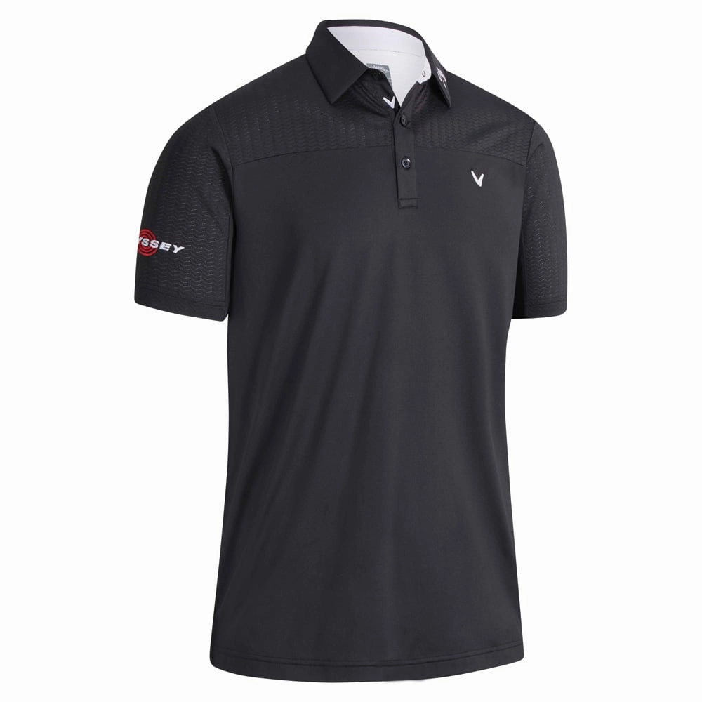 Callaway Odyssey Ventilated Blocked Polo Shirt - Caviar Eye-Catching