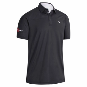 Callaway Odyssey Ventilated Blocked Polo Shirt - Caviar Eye-Catching