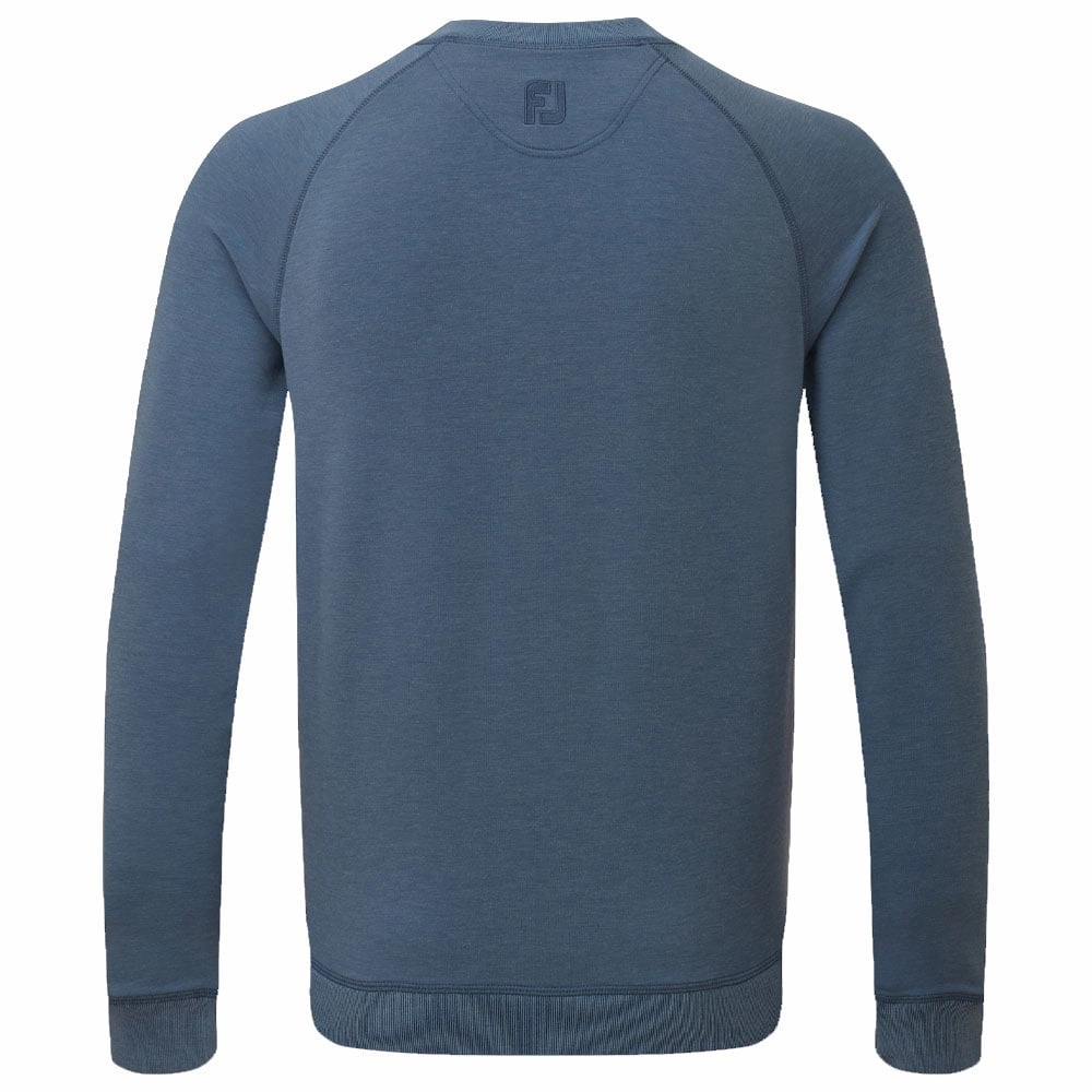appropriate for sports product tassel movement FootJoy French Terry Crew Neck Sweater - Heather Ink