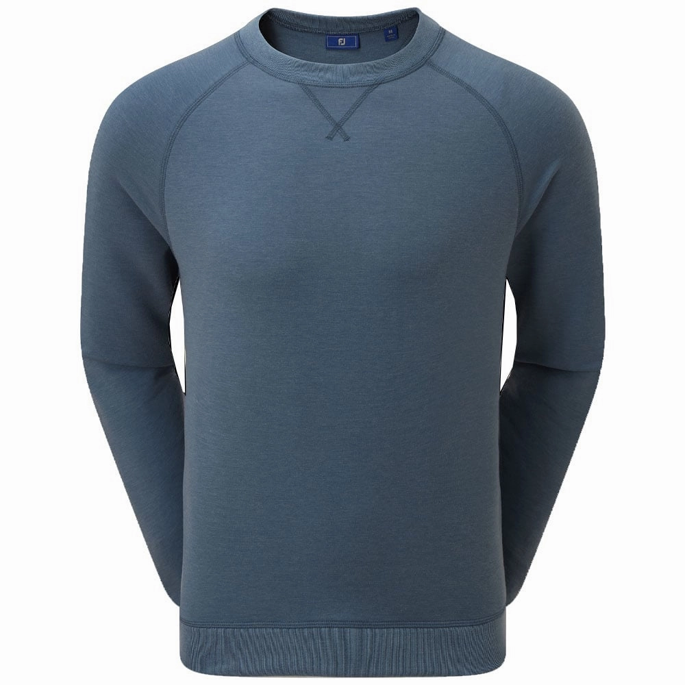 FootJoy French Terry Crew Neck Sweater - Heather Ink product premium quality assurance Snug Wear