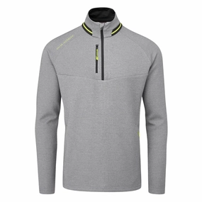 Oscar Jacobson Thomson Zip Neck Sweater - Dark Grey High-quality