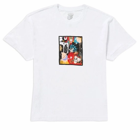 Layered Shoulder Design City Casual Volcom FA Seth Conboy Web T-Shirt - White