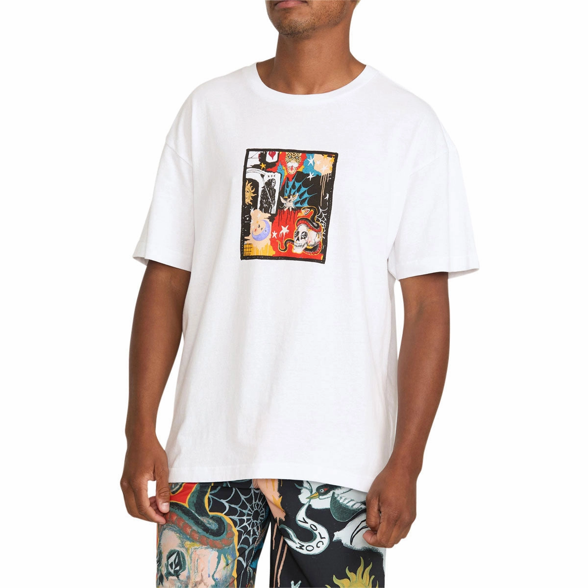 Effortless Fit Volcom FA Seth Conboy Web T-Shirt - White