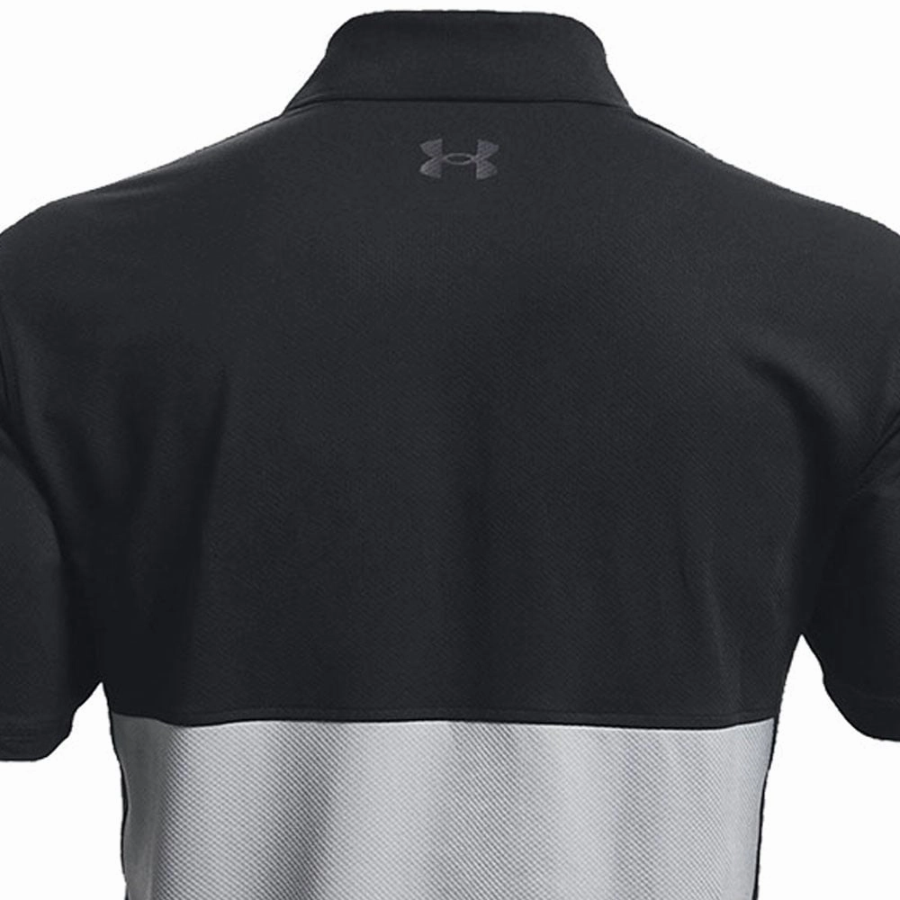 Functional Fashion Under Armour Performance Blocked Polo Shirt - Black/Steel