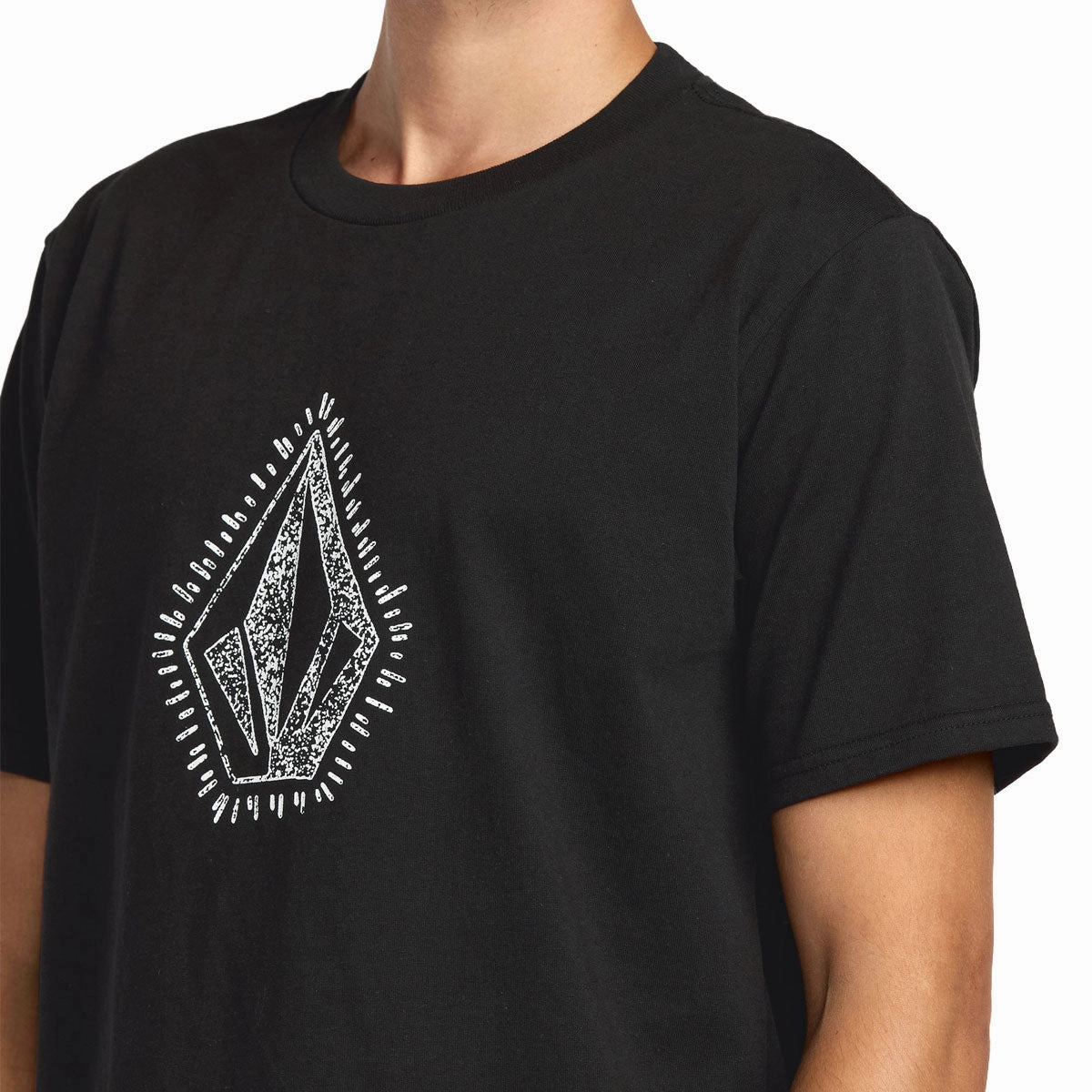 Volcom Stone Lore T-Shirt - Black Customizable QuickDry Material
