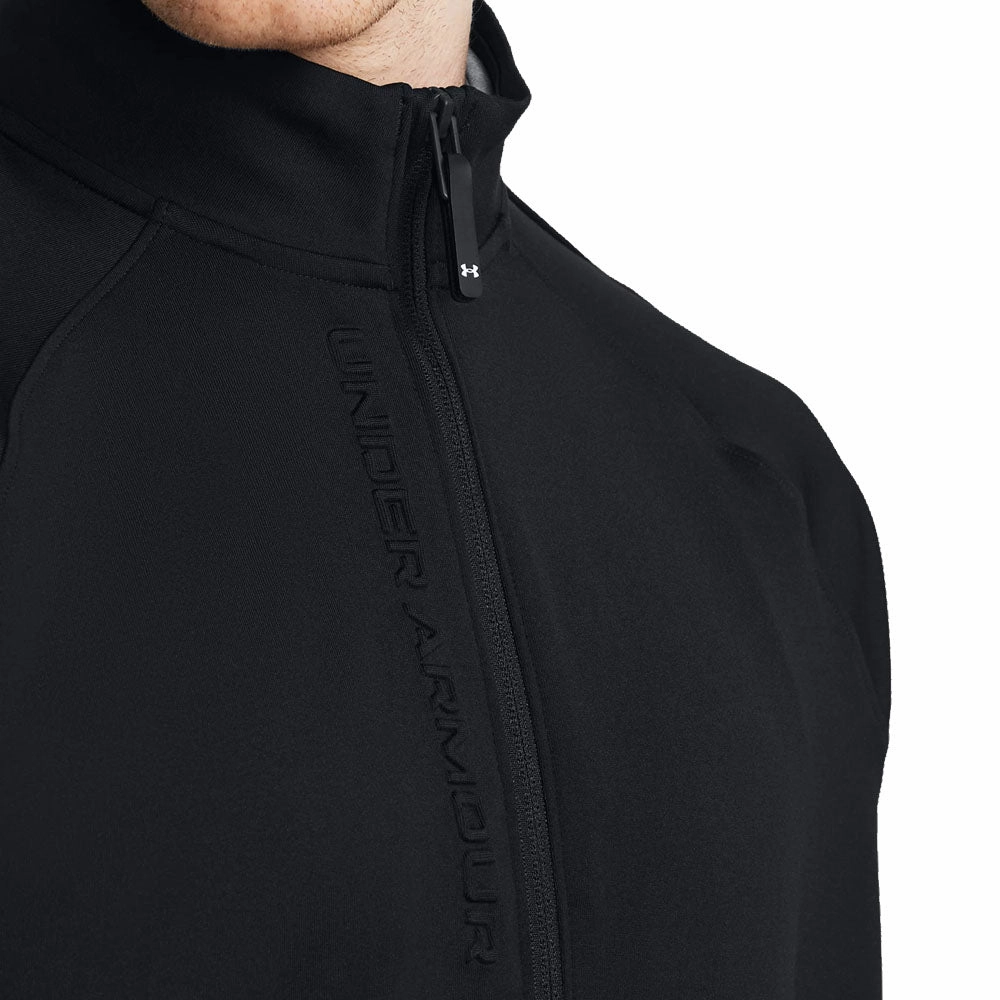 Under Armour Storm Midlayer Full Zip Pullover - Black Tall Length