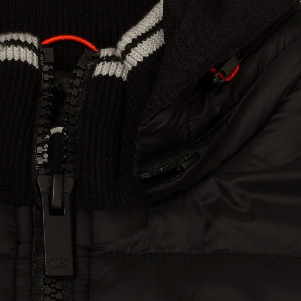 Wool Calvin Klein Somme Valley Hybrid Gilet - Black