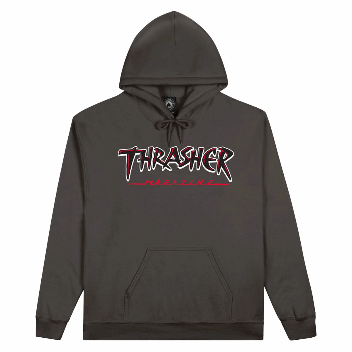 Thrasher Slash Hoodie - Charcoal Wombat like Coffee Run