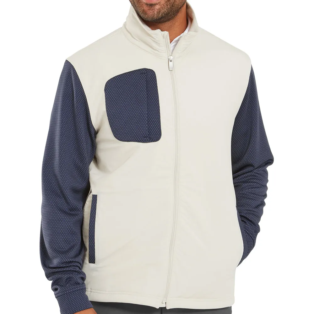 slim cut Comfort Fit Design FootJoy Thermoseries Hybrid Jacket - Stone/Charcoal