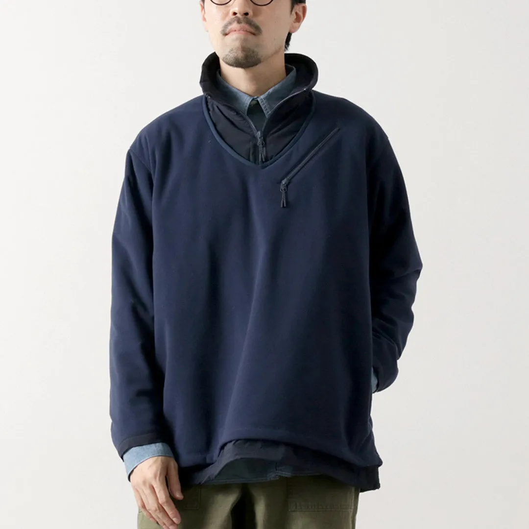 Sealed Seam Construction Fashion Event JUGEM / Nylon Fleece Combination Anorak