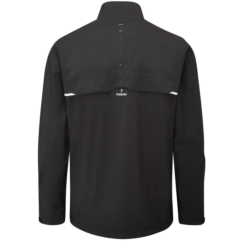 anti slip grip Hydrophobic Treatment Farah Boyd Waterproof Jacket - Black