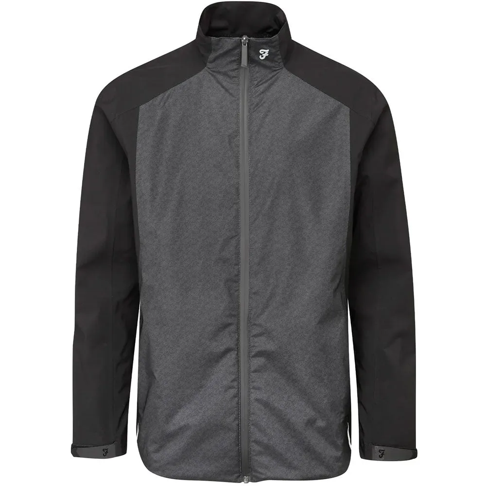 Farah Boyd Waterproof Jacket - Black Lightweight Thermal Tech Weekend Casual Fit