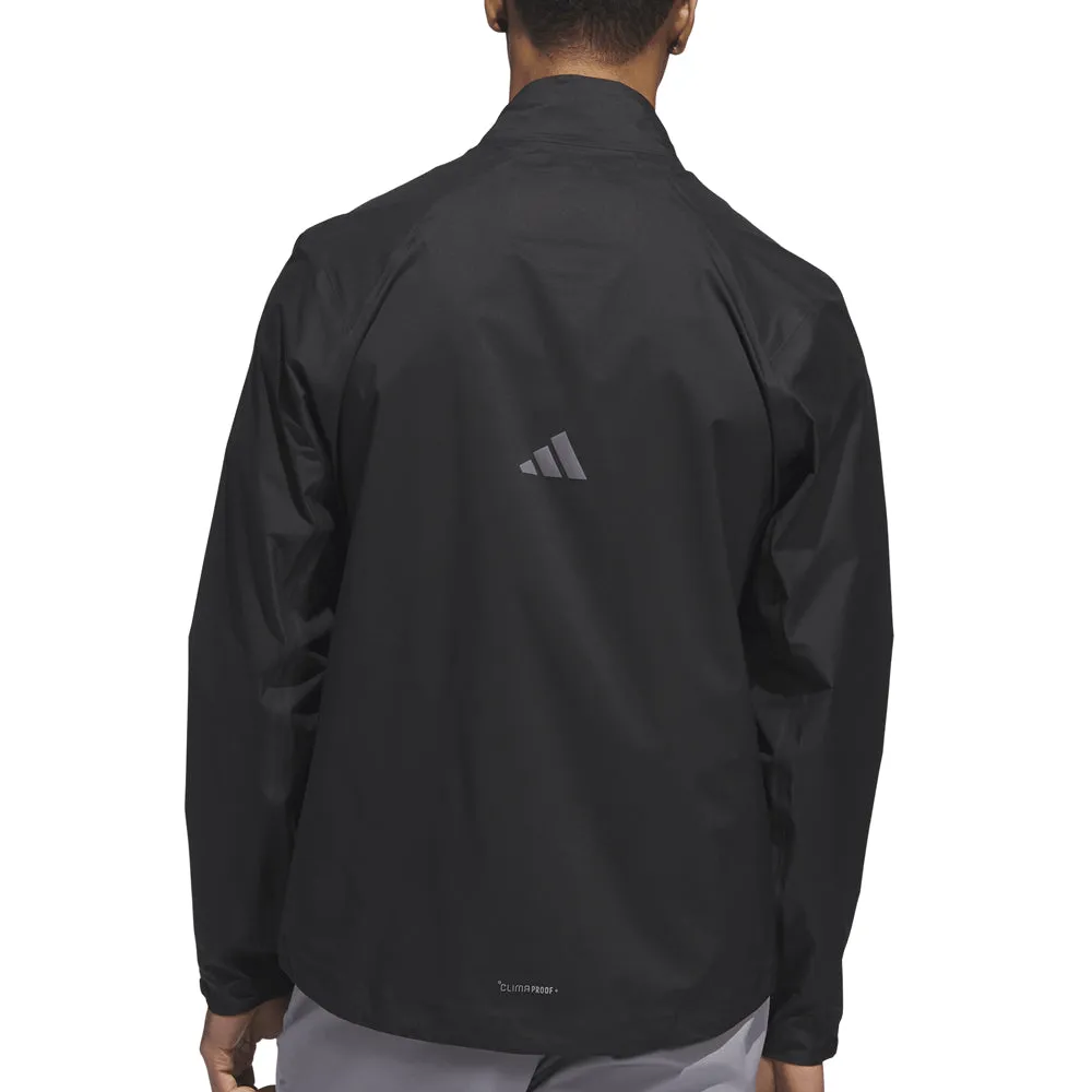 adidas Ultimate365 Tour CLIMAPROOF  Full-Zip Waterproof Jacket - Black hypoallergenic material