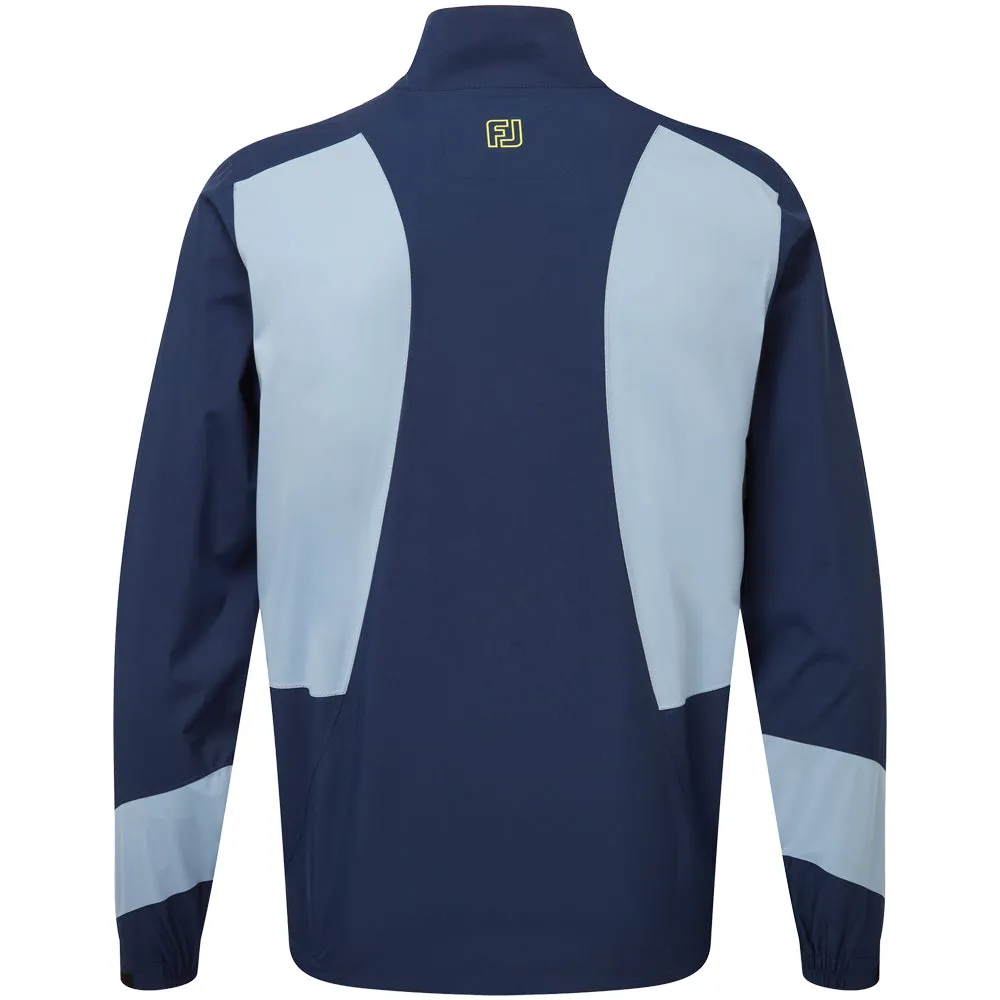 MoistureWickingLining FootJoy HydroLite X Waterproof Jacket - Slate/Navy/Primrose